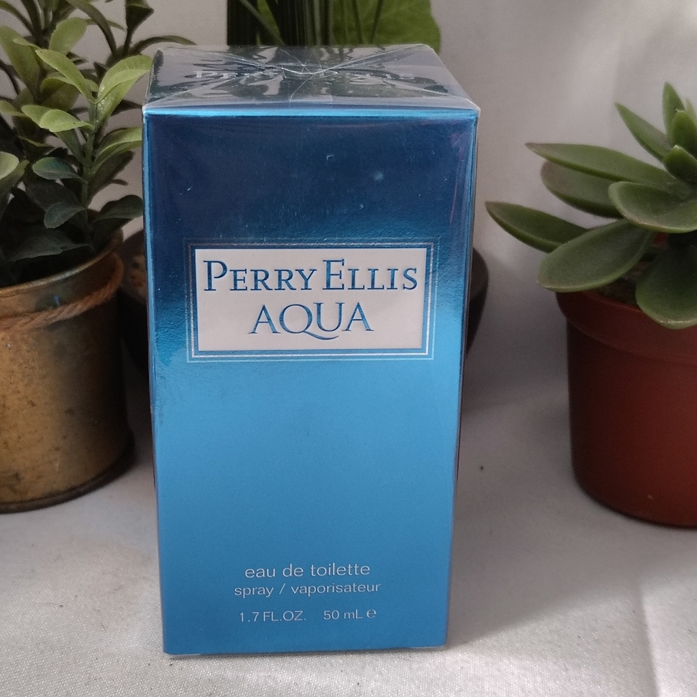 🌊Sealed Perry Ellis Aqua Eau De Toilette Spray 1.7 FL OZ - Picture 1 of 7